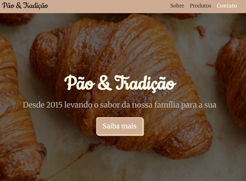 Imagem da página Pão e Tradição