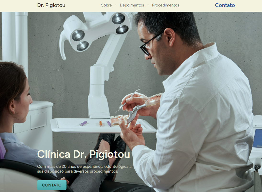 Imagem da página Clínica Dr. Pigiotou